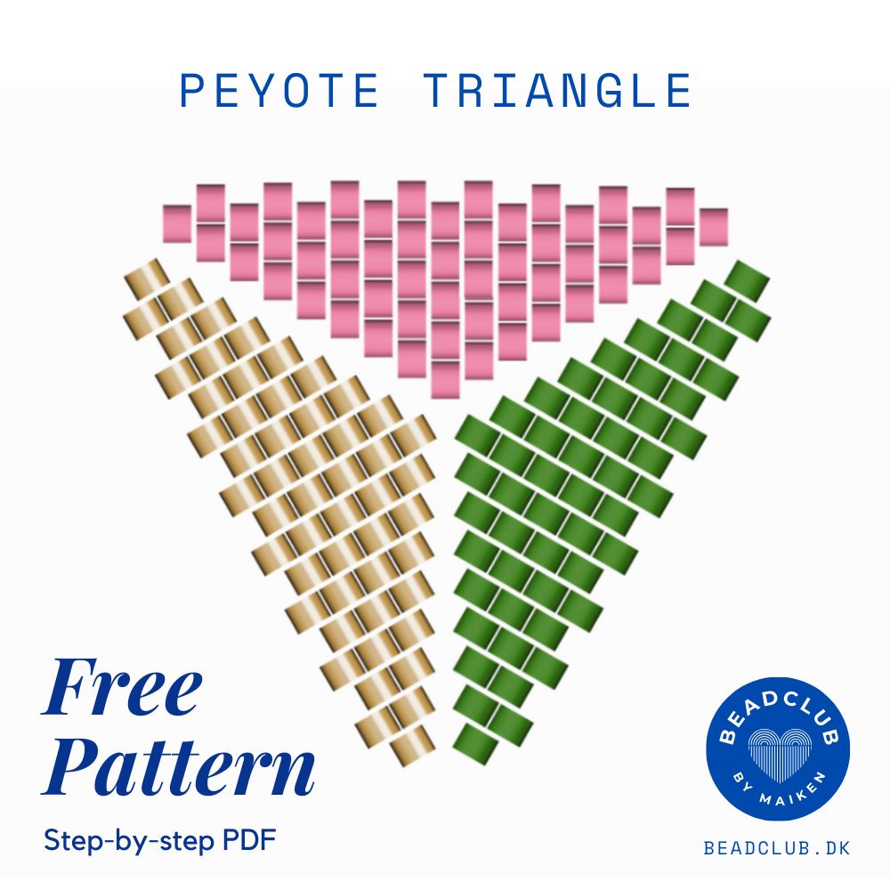 peyote trekant pattern beadclub 3